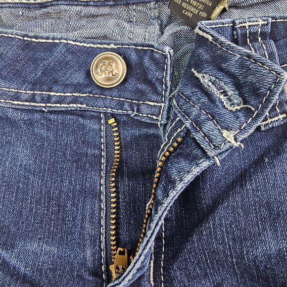 ZCO Boot Cut Stitch Flap Embroidered Pocket Jeans Dark Wash Women's Size 16 - Picture 3 of 16